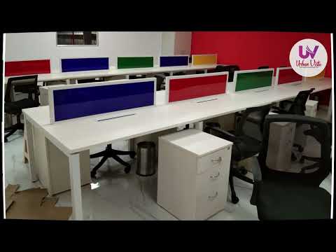 4 seater modular office workstation