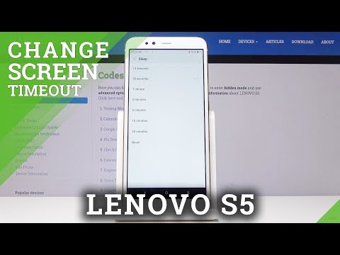 How to Configure Screen Timeout in LENOVO S5 - Set Up Sleep Time