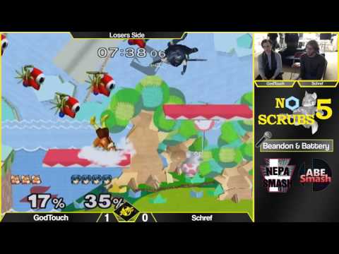 No Scrubs 5 Melee Singles: GodTouch (Fox) Vs. Schref (Marth) Round 3 Losers