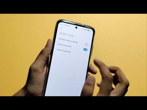 Redmi note 10 pro camera watermark setting | how to off watermark | watermark kaise band kare