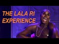 LaLa Ri serving us THE LALA RI EXPERIENCE