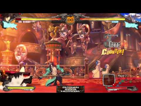 GGXrdR Venom / ヴェノム Corner Dash S Stinger Set Up