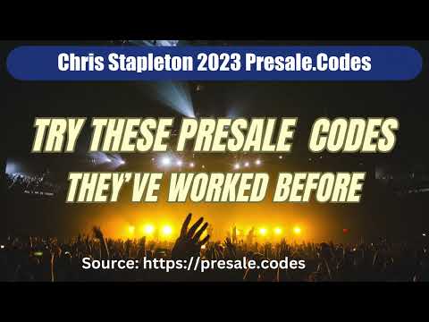 Chris Stapleton Presale Code
