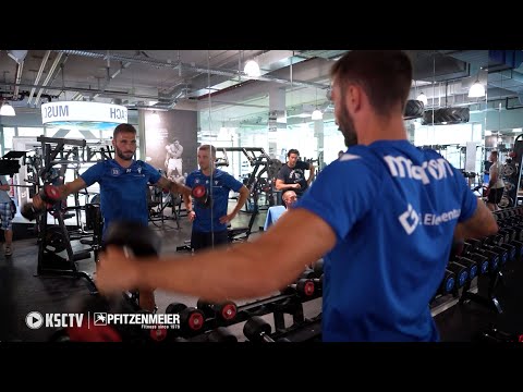 KSC Fußball-Profis erleben das Pfitzenmeier Karlsruhe aus zwei Perspektiven 💪🏼⚽️
