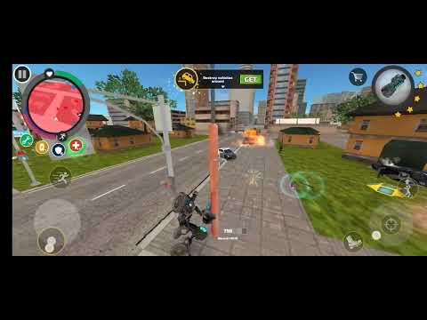 rope hero vice town game  (Rope Hero Game | Bike Robot Vs Police & Army Fighting) #ropehero 