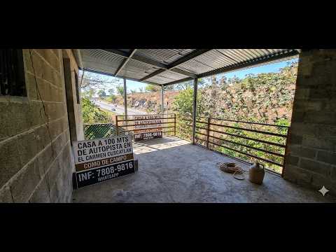 $ 53.000.00 CASA A 100 MTS DE AUTOPISTA El CARMEN CUSCATLAN, COMO DE CAMPO INF 7808-9816 WHATSAPP