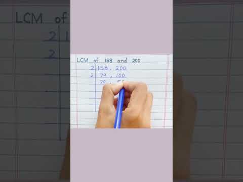 LCM of 158 and 200 #shorts