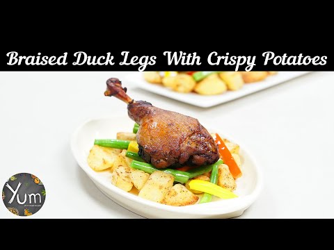 Braised Duck Legs With Crispy Potatoes