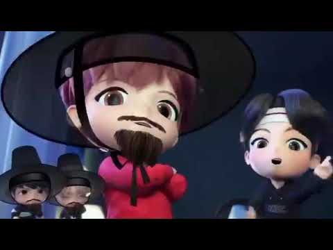 BTS CHIBI ANIMATION TINY TAN-MICDROP