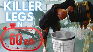 Killer Leg Workout in 60 mins | Leg Day Motivation | Cybex Hack Squat