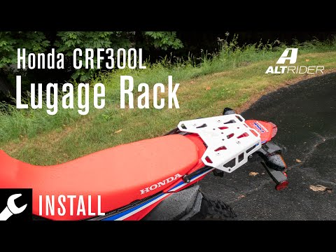 Install Instructions for the CRF300L Luggage Rack: