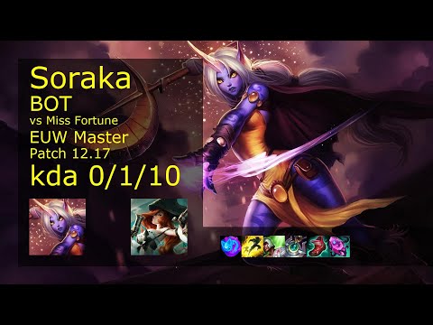 Rank 3 EUW Soraka Bot: Soraka vs Miss Fortune