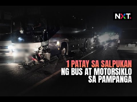 1 patay sa salpukan ng bus at motorsiklo sa Pampanga