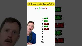 AP Environmental Science True or False