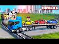 WE DID A CRAZY TEST WITH A GIANT TRUCK FULL OF CARS Roblox
