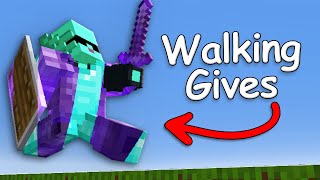 Minecraft Manhunt, But HUNTERS WALKING Gives me OP ITEMS!