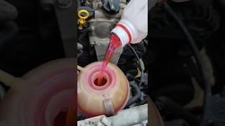 Coolant Change in VW Polo. #shorts #carparts #therearhub #auto #coolant #mechanic