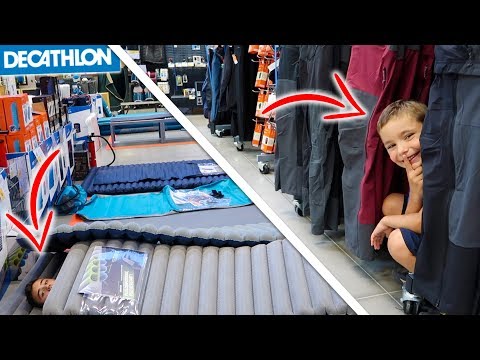 Cache-cache dans un Magasin de Sport !