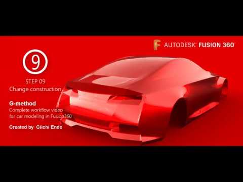 Car modeling in Fusin360  9/10 Change construction
