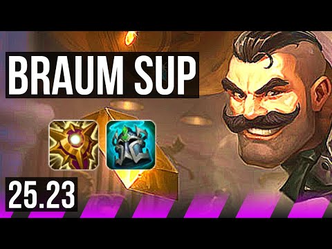 BRAUM & Jhin vs BLITZCRANK & Miss Fortune (SUP) | KR Master | 25.23