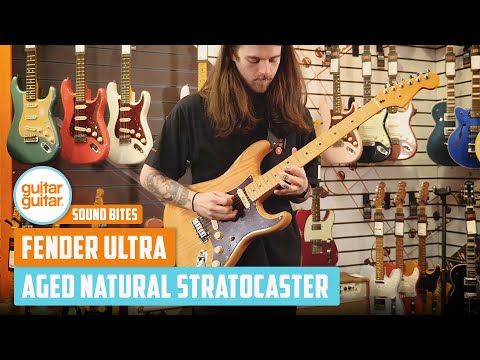 Fender American Ultra Stratocaster with Maple Fretboard Aged Natural Ash Body 2019 image 11