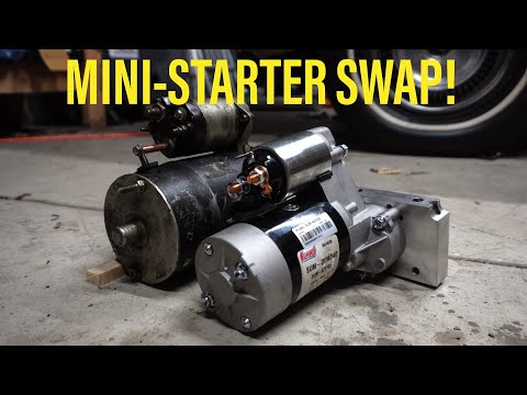 High Torque Mini-Starter Swap On a Chevy 350 fixing slow cranking issues