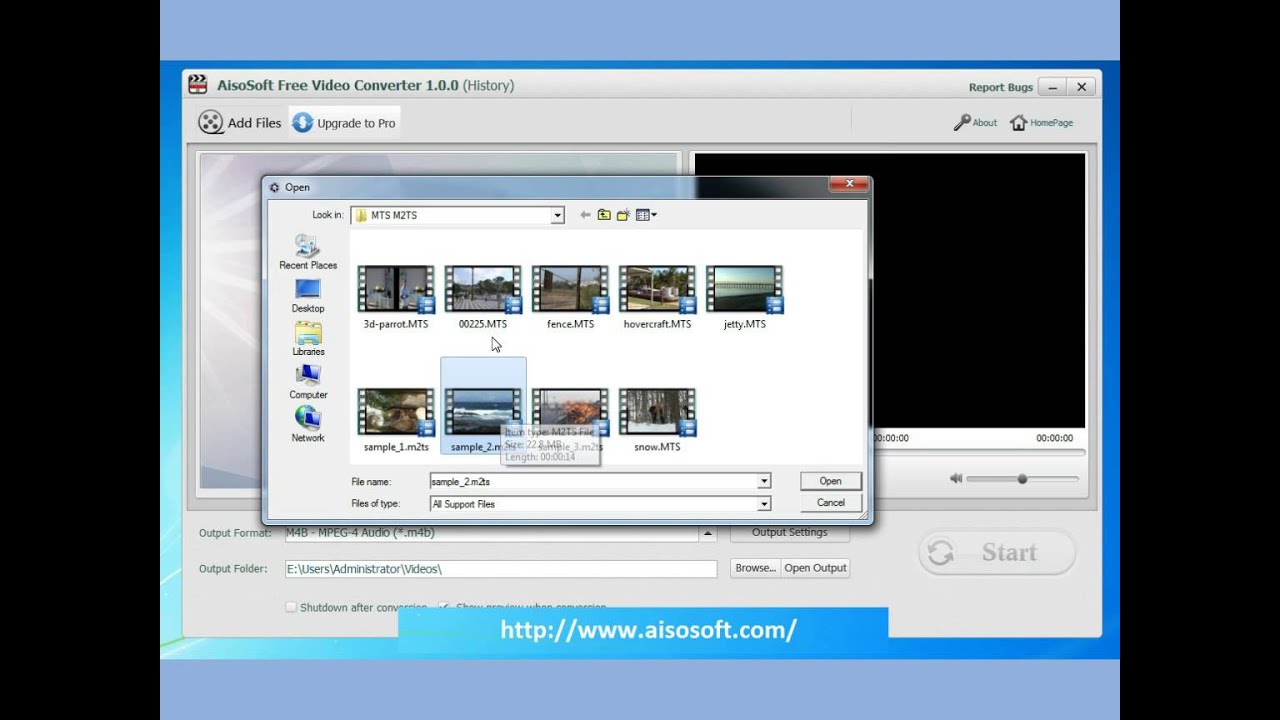 Free MTS Video Converter - Free HD video converter - Free iPhone M4R Converter