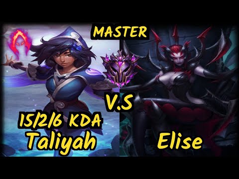 GGSA Hard (TALIYAH) vs ELISE - 15/2/6 KDA JUNGLE GAMEPLAY - NA Ranked MASTER