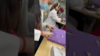 Medical student surgery/suture class 👩‍⚕️🩺🥼#shorts #medical #mbbs #students #medico #mbbsabroad
