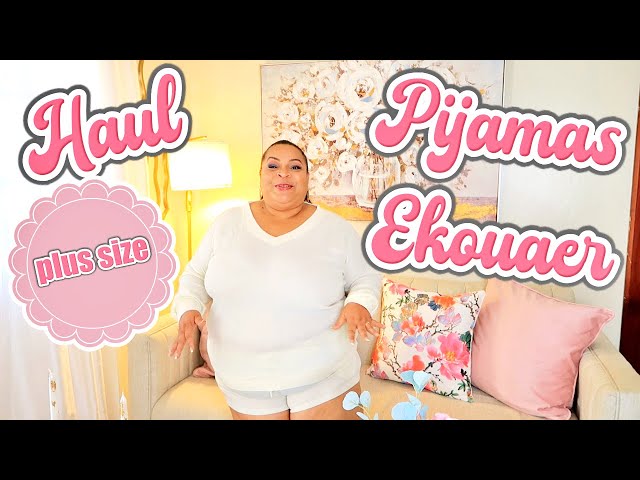 Vídeo relacionado con Ekouaer Conjunto de pijama de 2 piezas para mujer, cuello en V, manga corta y pantalones largos, estampado, Estrellas azules, Large