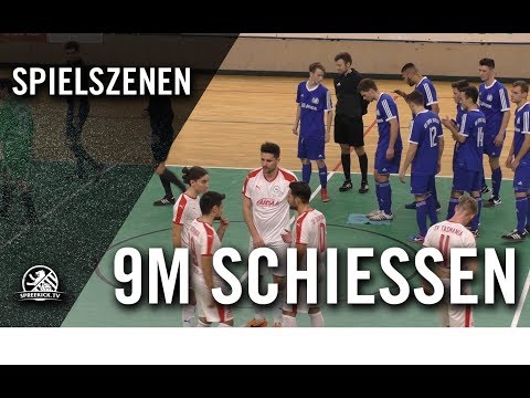 Neunmeterschießen | SV Tasmania - SV Empor (Halbfinale, Berlin-Liga-Hallenturnier)