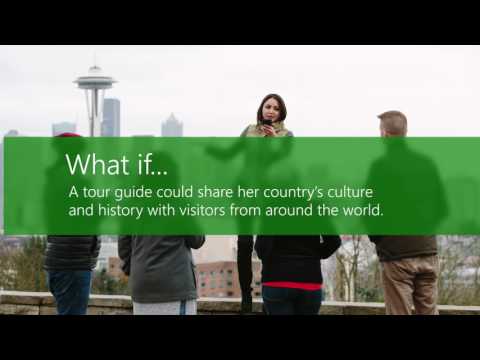 Видео Microsoft Translator