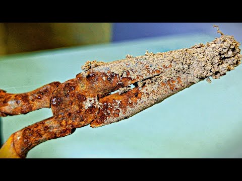 Rusted And Fully Jammed Pliers Restoration - Antique Pliers Restoration Video