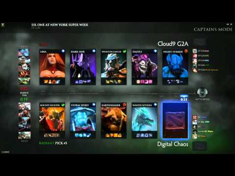 Cloud 9 vs Digital Chaos Game 1 - ESL One NY NA Qualifier - @TobiWanDOTA @ppdDOTA