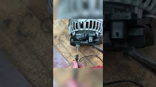 How to do a quick and dirty alternator diode test with a multimeter #alternator #automotive #diy