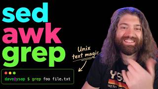 sed, awk, and grep Unix Commands - Bash Scripting Course (pt28)