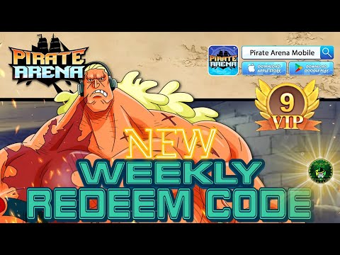 Pirate Arena New Weekly Gift Code 🎁 Valid until (06/04) Instant VIP9 for new Players🔥android/iOS