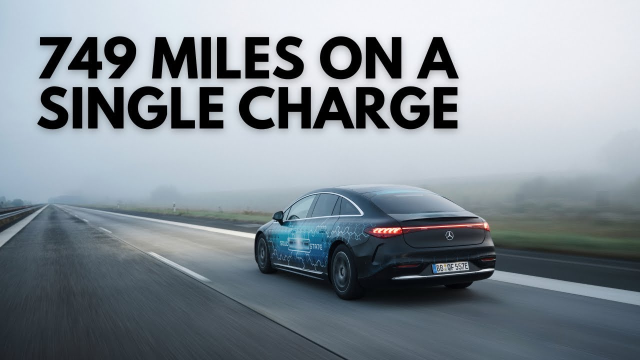 Mercedes EQS solid-state battery long-distance drive from Stuttgart to Malmo covering 749 miles