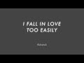I FALL IN LOVE TOO EASILY chord progression - Jazz Backing Track Play Along