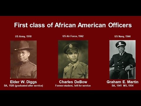 Some of the first African American US military officers were from IU