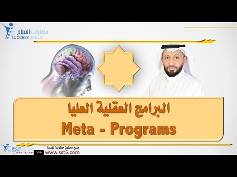 البرامج العقلية العليا Meta - Programs مع د. محمد العامري