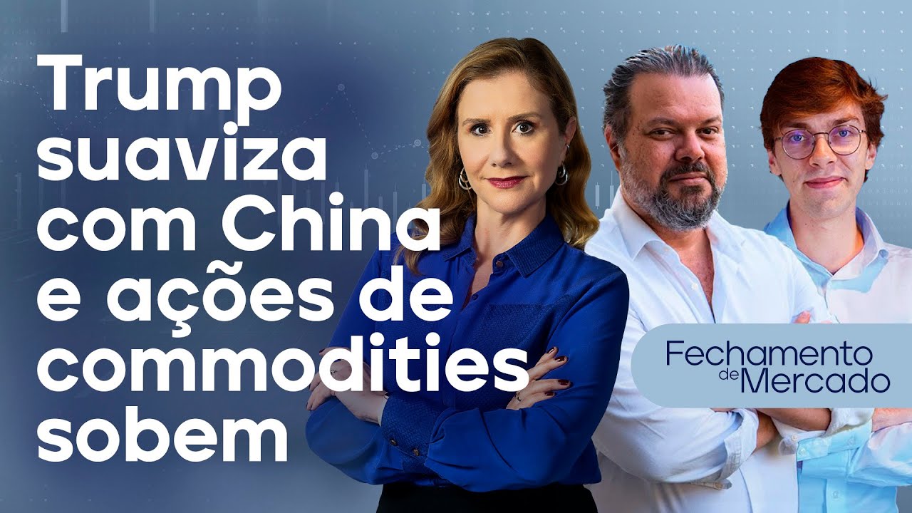 🔴 24/01/25 TRUMP SUAVIZA COM CHINA E AÇÕES DE COMMODITIES REAGEM COM ALTA | Fechamento de Mercado