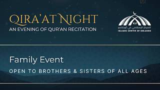 Qira'at Night - An Evening of Qur'an Recitation