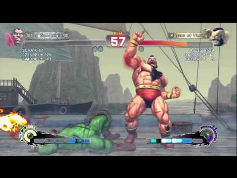 SSF4 AE SCHA K 47 (Balrog) VS. AquaSilk529 (Zangief) Rank