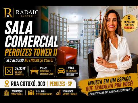 Vídeo - PC 303 Sala 602221035-12 - Salas Comerciais em Perdizes, São Paulo - à venda - PERENNIAL ASSESSORIA E SERVIÇOS LTDA EPP