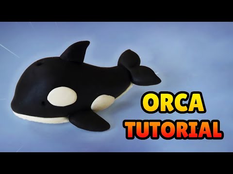 🔴 DIY Hoe maak je een ORKA &ndash; Miniatuur van Polymeerklei, Plastiline en Fondant