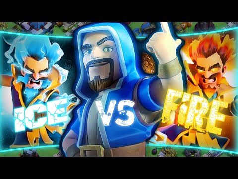 Electro fire wizard vs Electro ice wizard || clash of clans || Best wizard comparison clash of clans