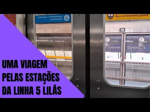Uma Viagem Pelas Estações da Linha 5 Lilás
