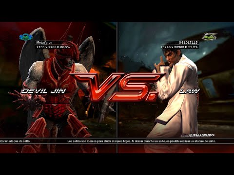 01 Devil Jin  (MetaVaron) VS Law (s-s101) - TEKKEN 6 VS Online ( Uchiha x24 ) PS3