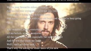 Jason Mraz I Never Knew You with scrolling lyrics